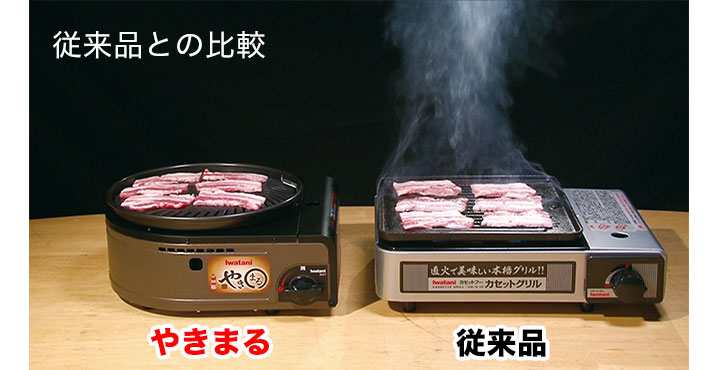 自宅で美味しく 煙が少ない焼肉グリル やきまる イワタニの製品だから安心 快適生活 ライフサポート