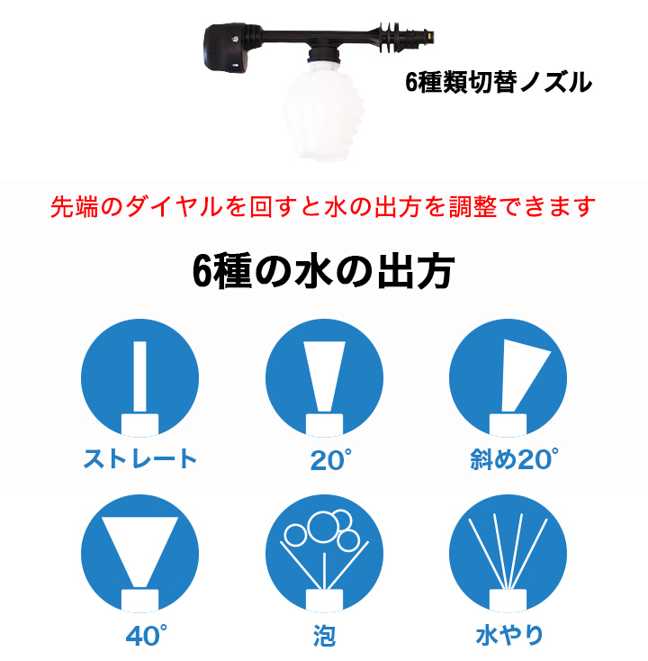 超軽量】電源・水道不要！「コードレス高圧洗浄機」充電式・切り替えノズルも充実！ 快適生活-快適生活