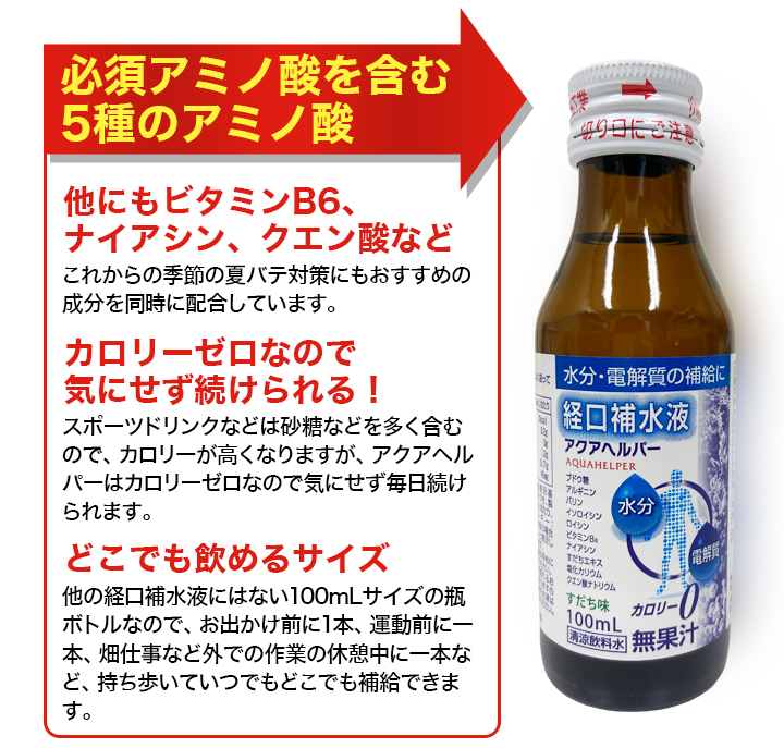 熱中症・脱水症予防に】経口補水液「アクアヘルパー」飲みやすい、すだち味！ 快適生活-快適生活