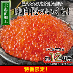 【HBC特番】いくら醤油漬満足セット 500g/1kg