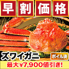 【早割価格】ボイルズワイガニ姿まるごと 総重量:約2.4kg(5尾)/総重量:約3.6kg(7～9尾)