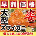 【早割価格】大型ボイルズワイガニ姿まつり 総重量:約2.4kg(4尾)/総重量:約3.6kg(6尾)