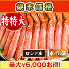 【歳末価格】特特大ボイルズワイガニ棒肉剥き身 総重量:約1kg(正味800g)/総重量:約2kg(正味1.6kg)/総重量:約3kg(正味2.4kg)