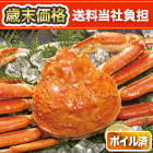 【歳末価格+送料当社負担】大型ボイルズワイガニ姿まつり 総重量:約3.6kg(6尾)